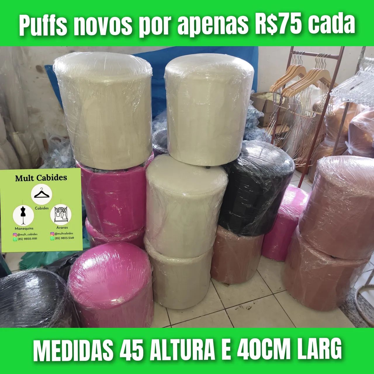 PUFFS NOVOS PARA SUA LOJA 