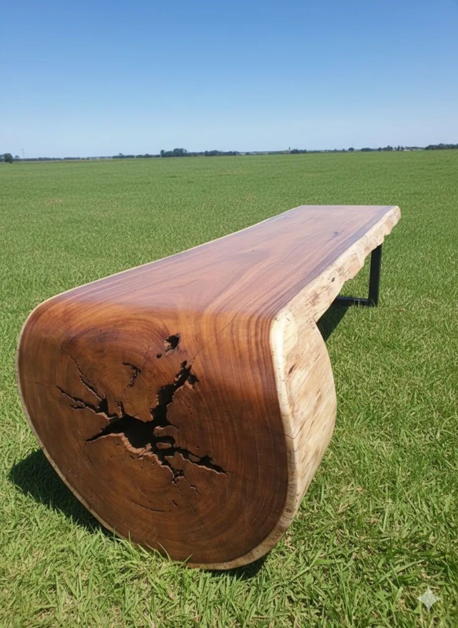 Mesa De Madeira Rustica Estilo Cascata - Foto 3
