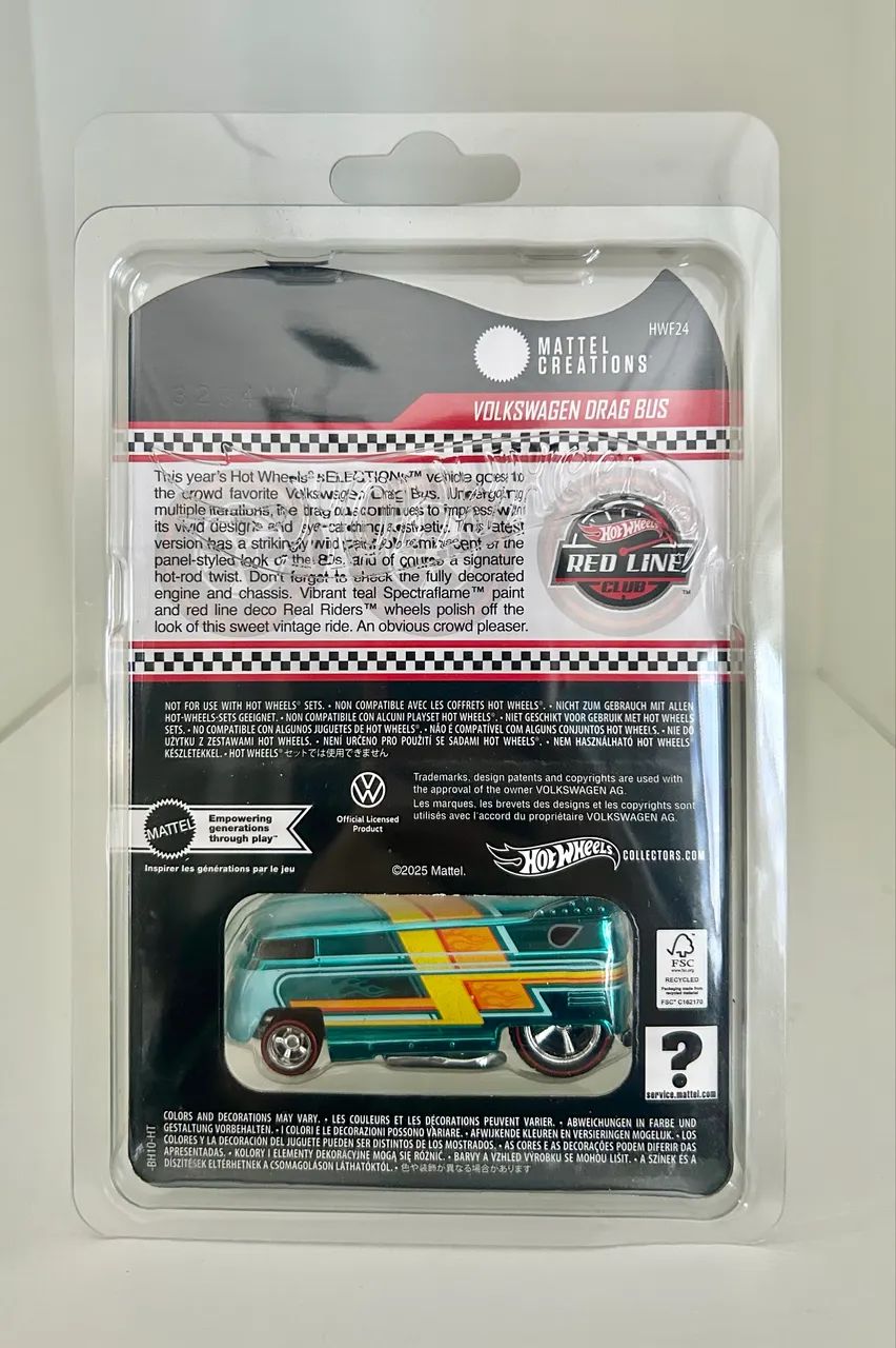 Hot Wheels RLC - Volkswagen Drag Bus - Hobbies e coleções - Vila