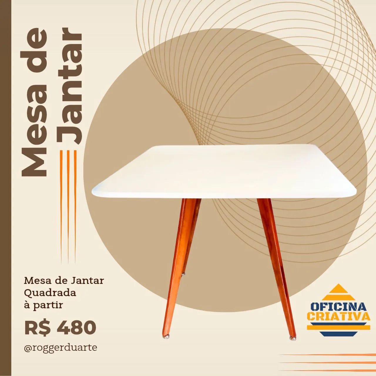 Mesa De Jantar Quadrada 