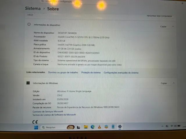 NOTEBOOK ULTRA UB52X ? i5 + 8gb + SSD 240GB - Foto 4