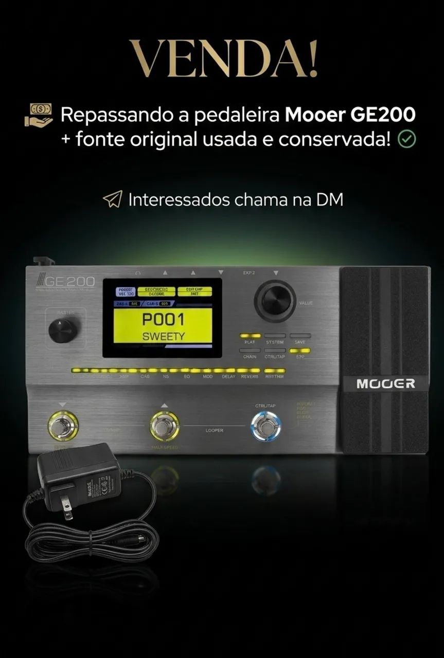 Vendo Pedaleira Mooer Ge200
