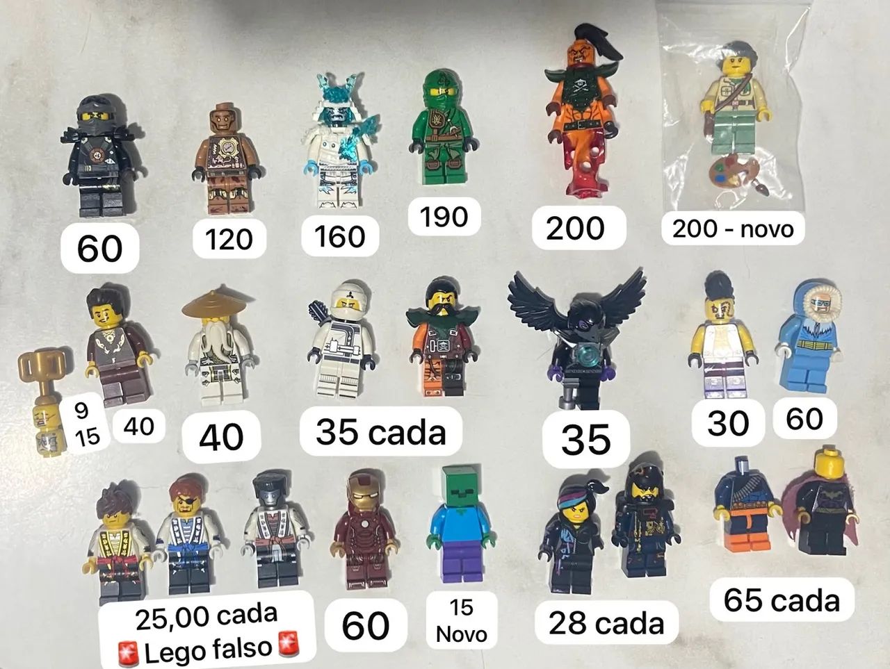 Lego Ninjago bonecos