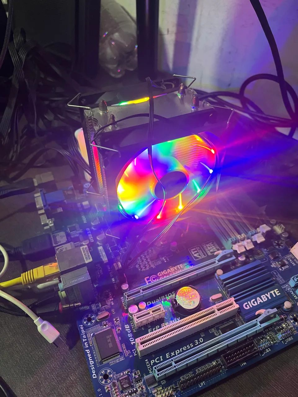 CPU Cooler Rainbow + 4 fans rainbow - Foto 5