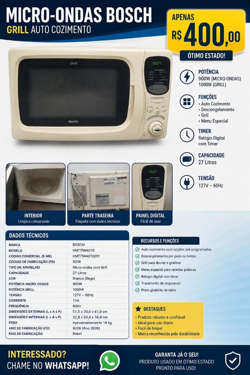 Microondas e Grill