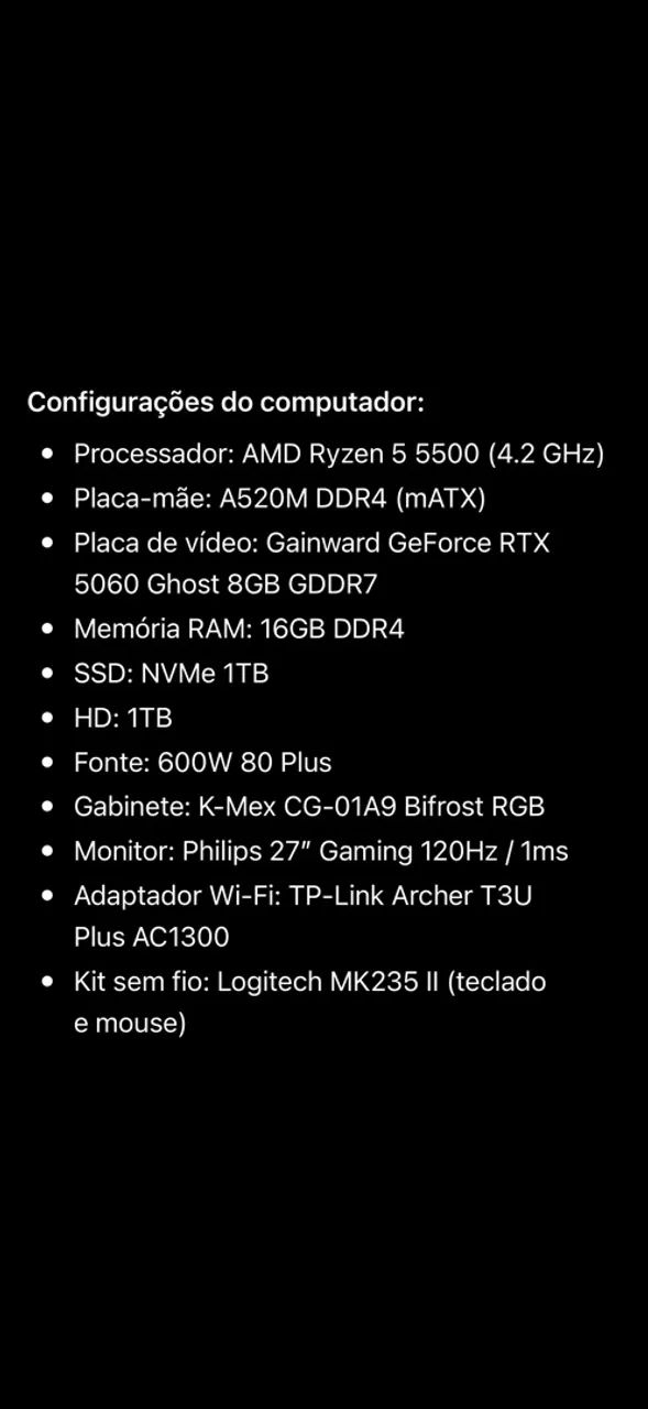 COMPUTADOR COMPLETO - Pronto para uso - Foto 2