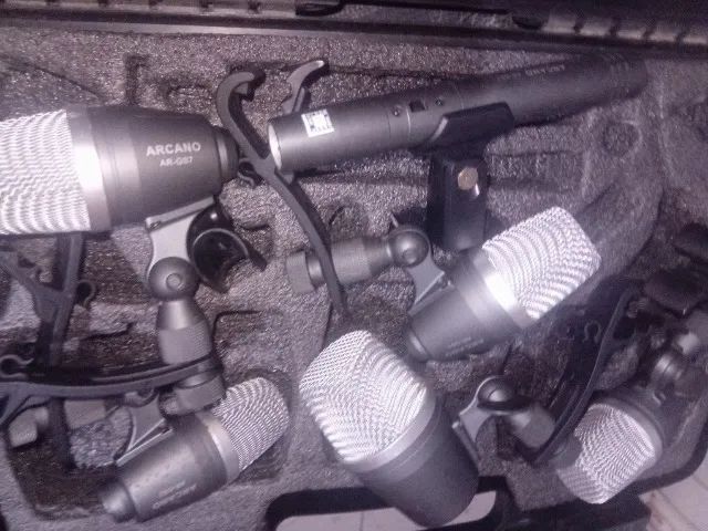 Kit de microfones 6 mics para bateria Arcano  - Foto 3