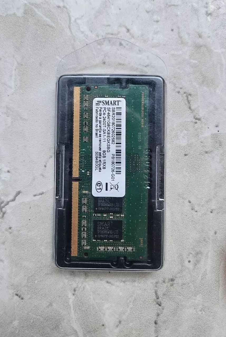 Memória RAM Smart - 8GB - DDR4 - 2400MHz - Notebook
