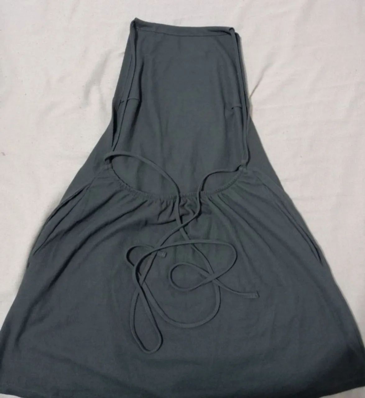 Vestido lela Brandão comfy curto cinza G - Foto 3