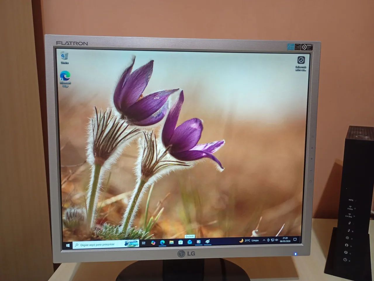 Monitor LG (com cabo) recondicionado- 17 polegadas Flatron L1753T-SF