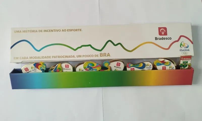 Rio 2016 Coleção Completa De 7 Pins Bradesco - Foto 4