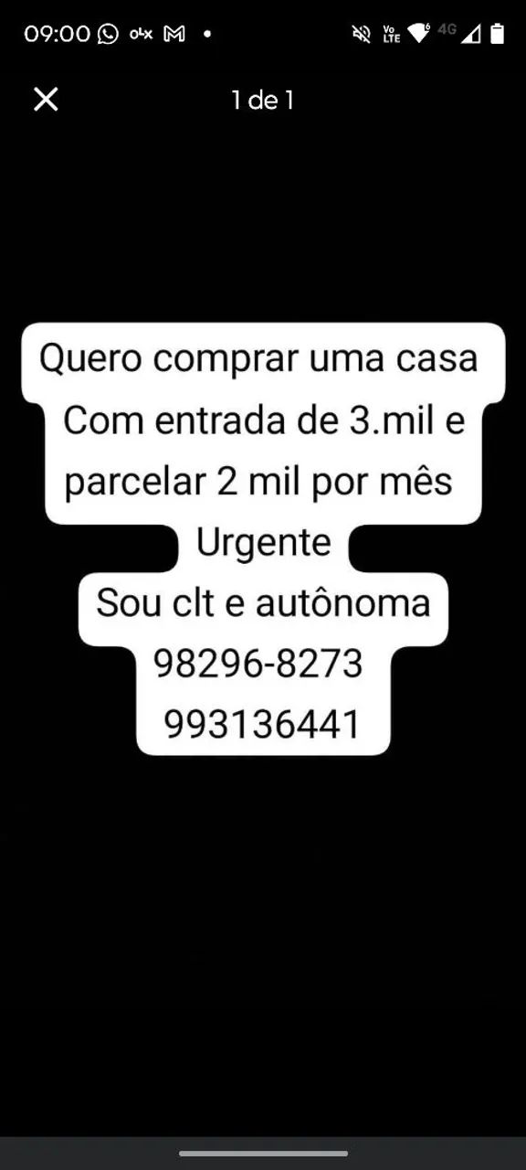 Quero comprar uma casa parcelada