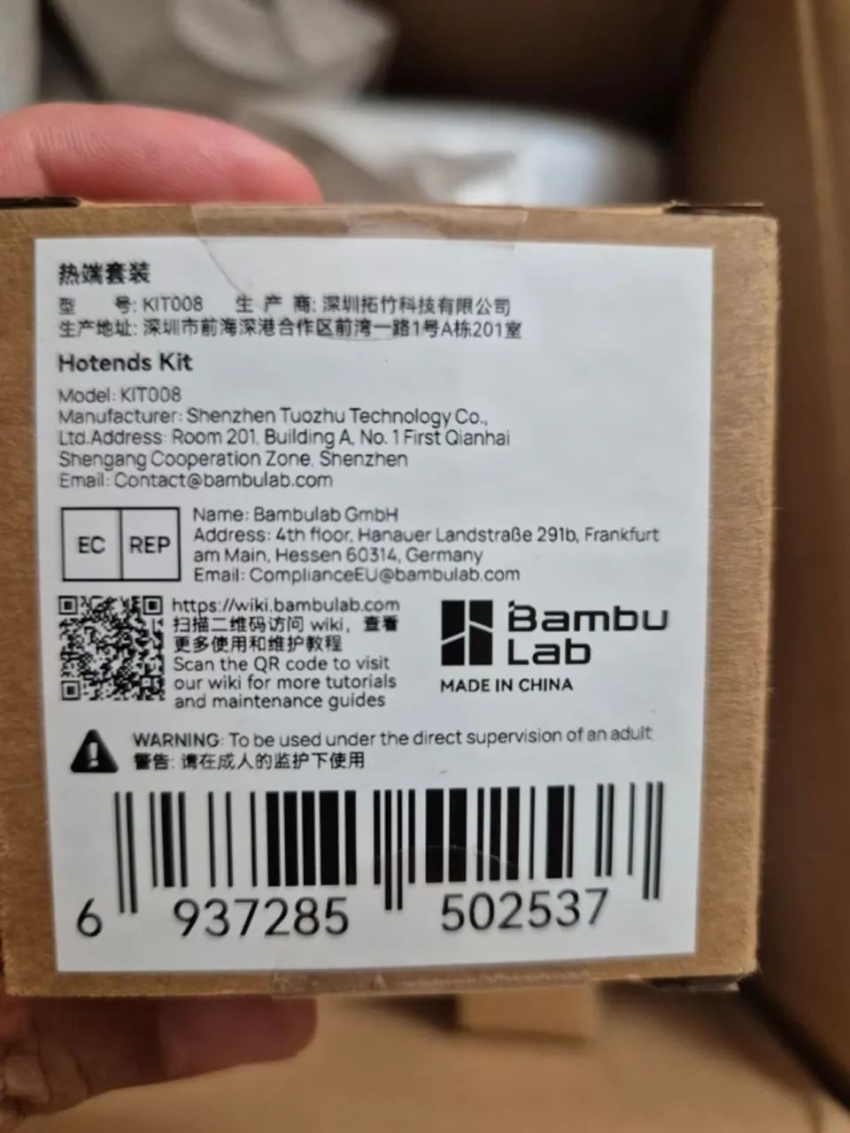Kit Hotend Original Bambu Lab A1 - Bicos 0.4mm e 0.6mm Hardened Steel - Foto 5