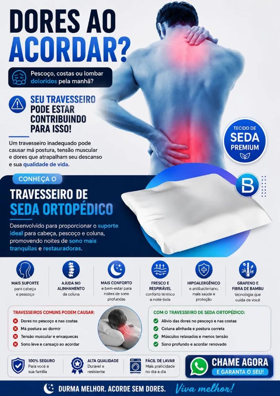 Travesseiro de seda