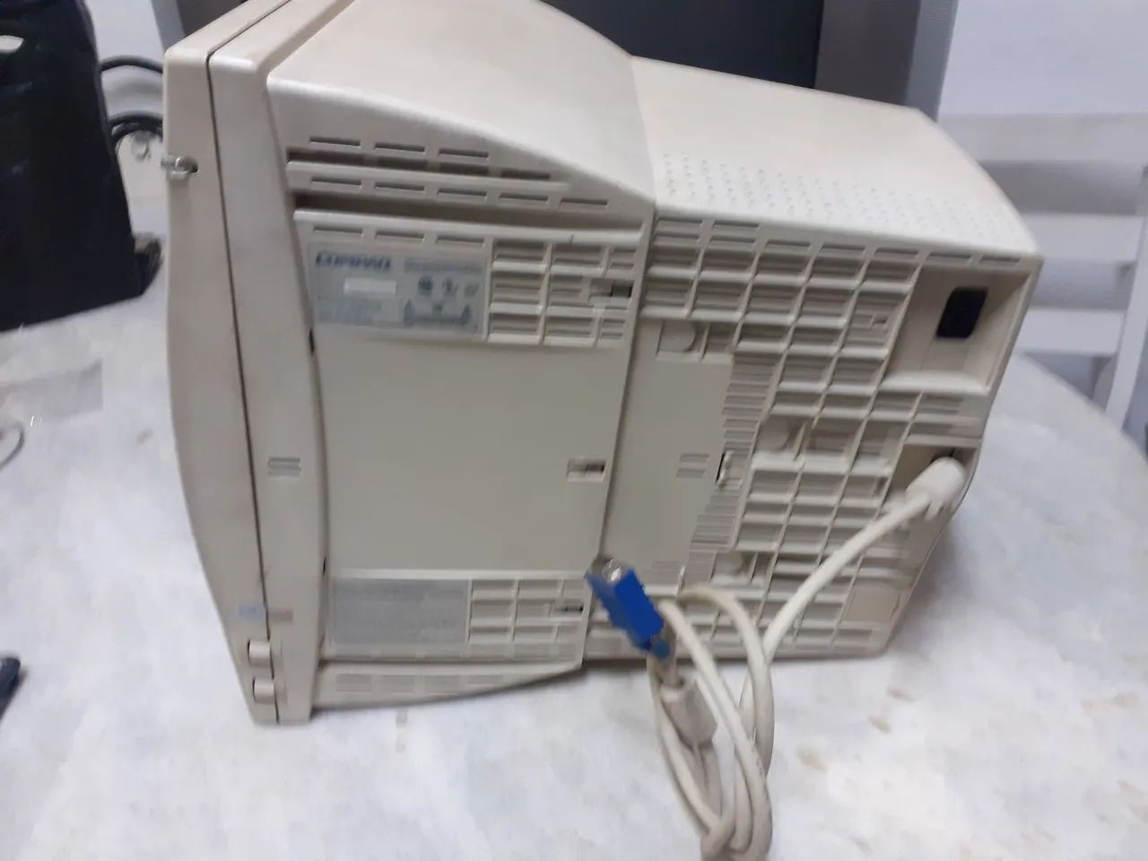 Monitor Crt Compac Modelo N?611 Computador Antigo 286 386 486 LIGA NÃO DA IMAGEM NO ESTADO - Foto 5
