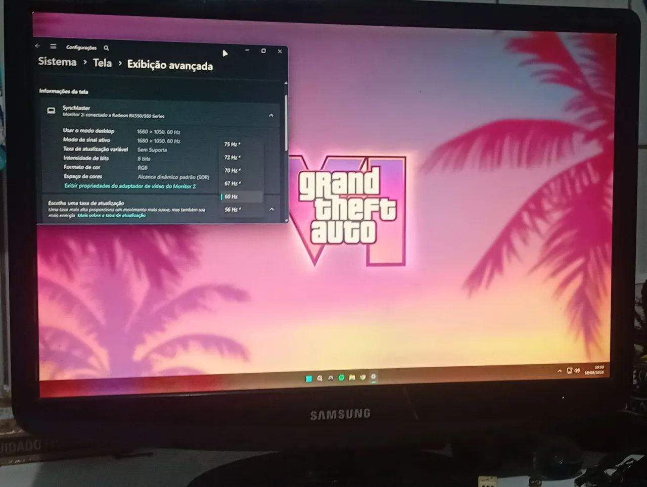 Monitor 1080p full HD SAMSUNG 