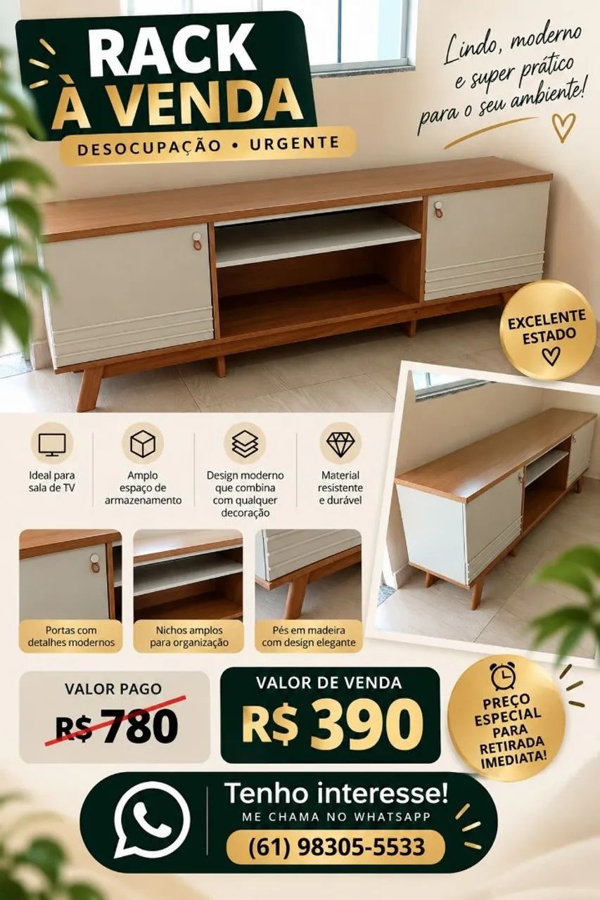 DESOCUPAÇÃO ? MÓVEIS E ITENS À VENDA | PREÇOS ESPECIAIS - Foto 3
