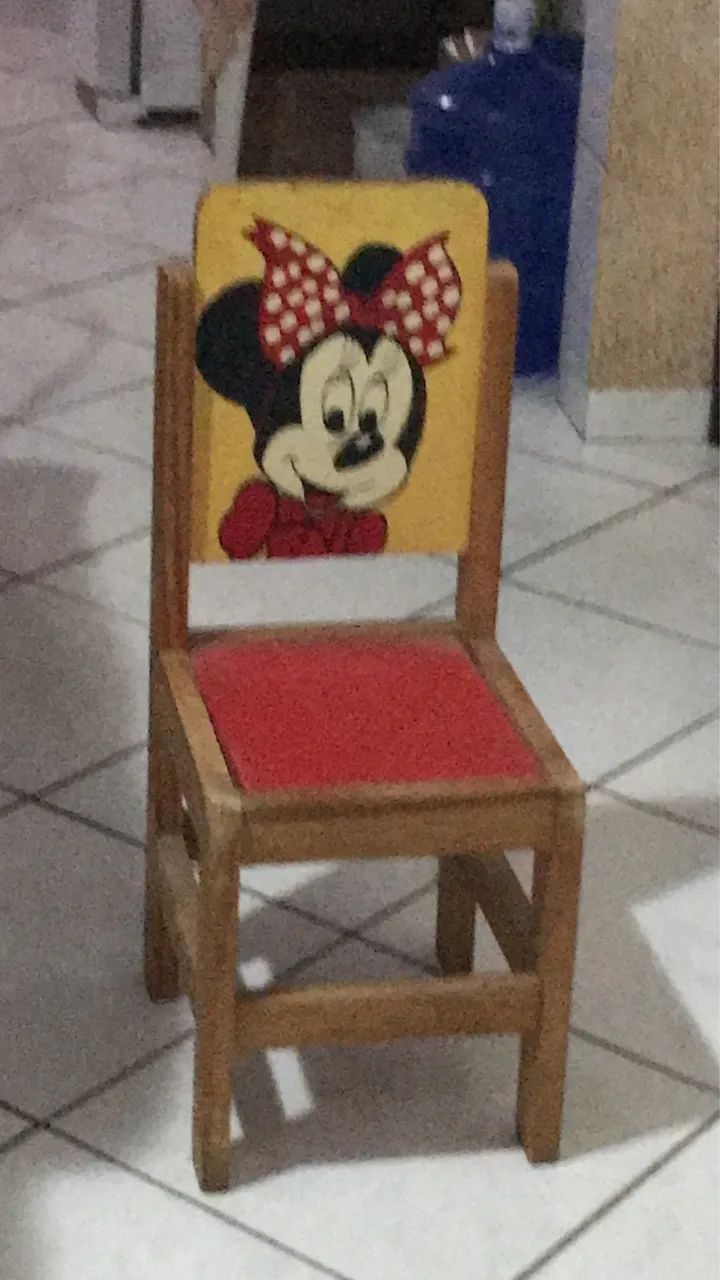 Cadeira de lenha maciça para crianças 