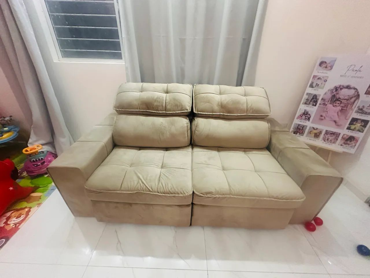 Sofá retrátil 3 lugares - Foto 3