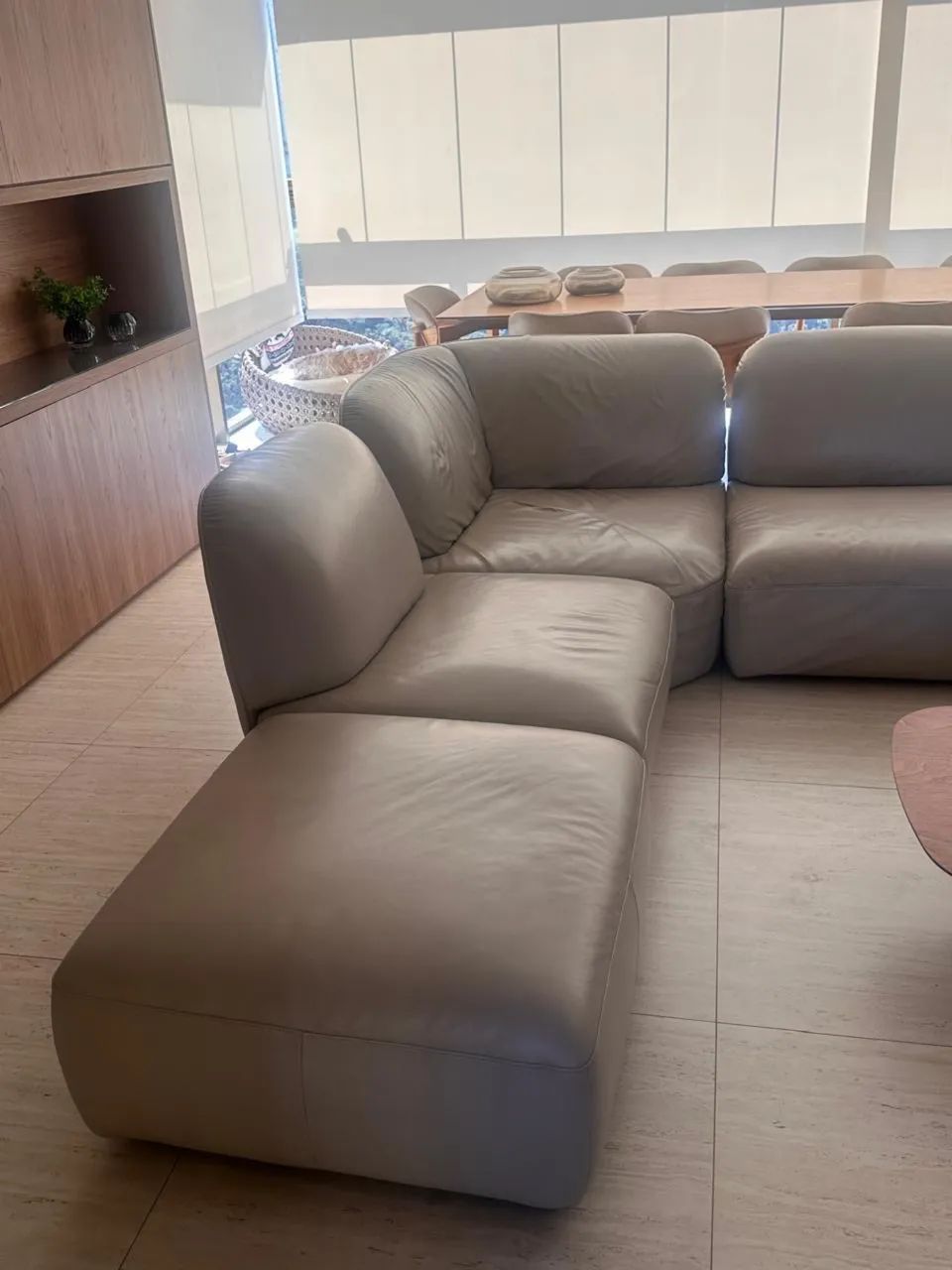 sofá de couro italiano original Natuzzi dois anos de uso