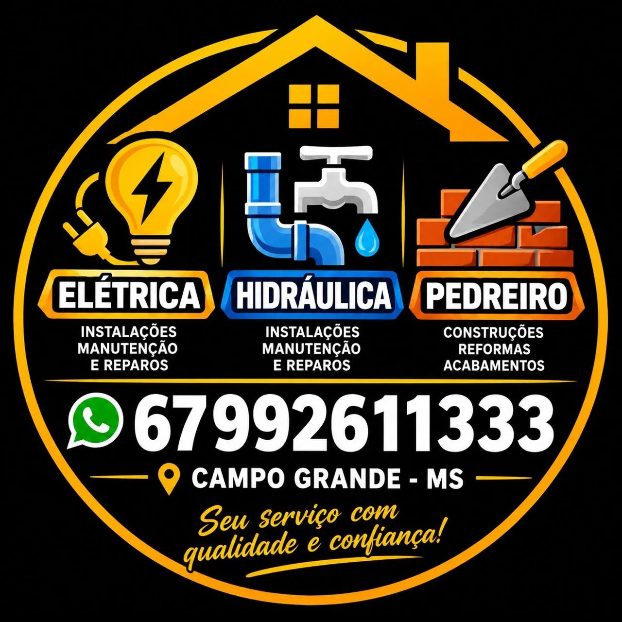 ? ELÉTRICA ? HIDRÁULICA ? PEDREIRO ?