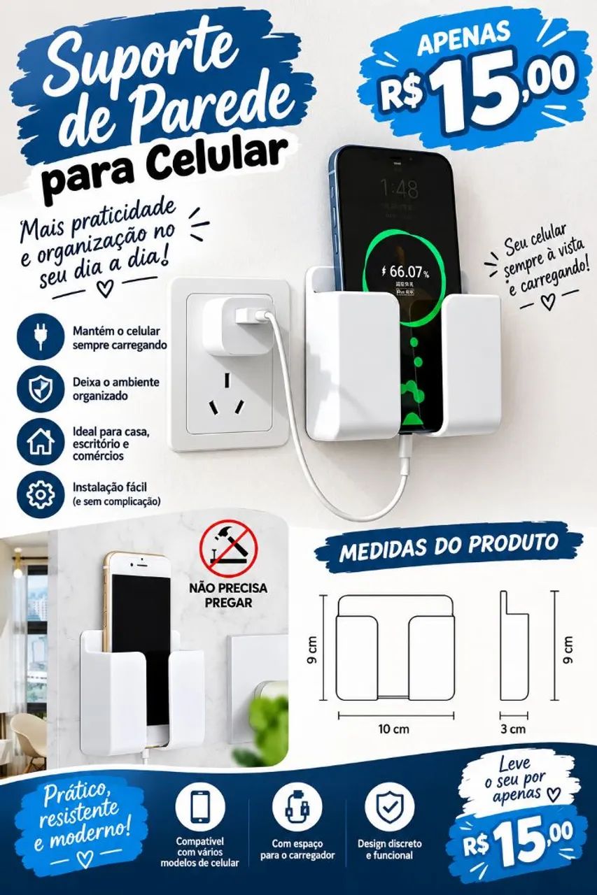 Suporte pra carregar celular 