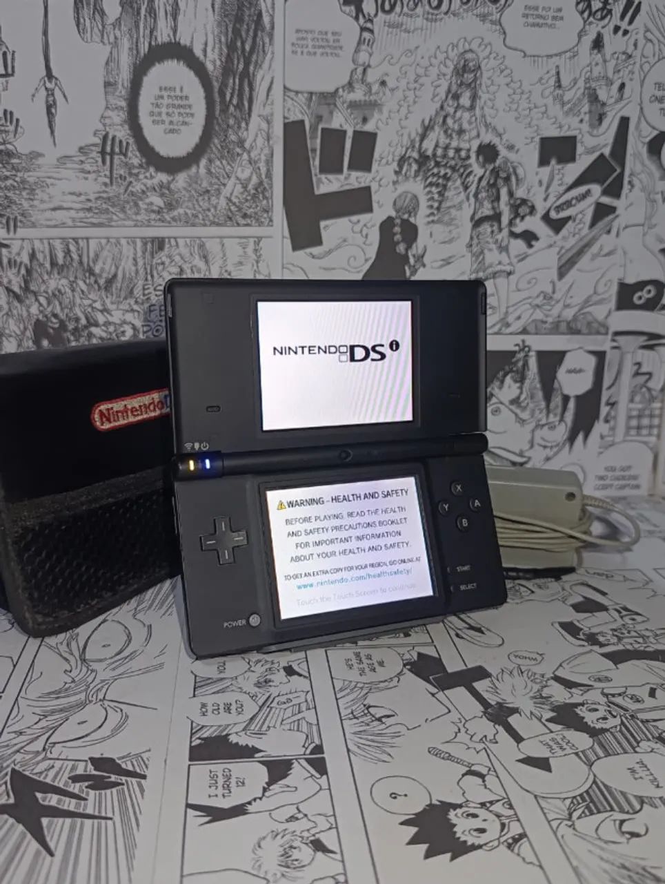 Console Nintendo DSi Preto Completo Telas Impecáveis - Peças e