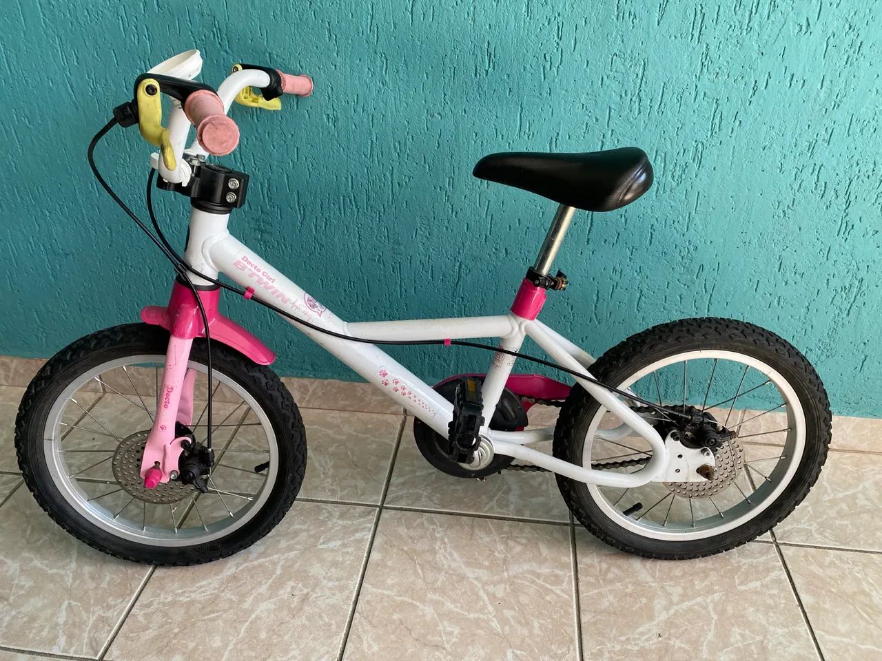 Bicicleta aro 16 freio a disco infantil Decatlhon