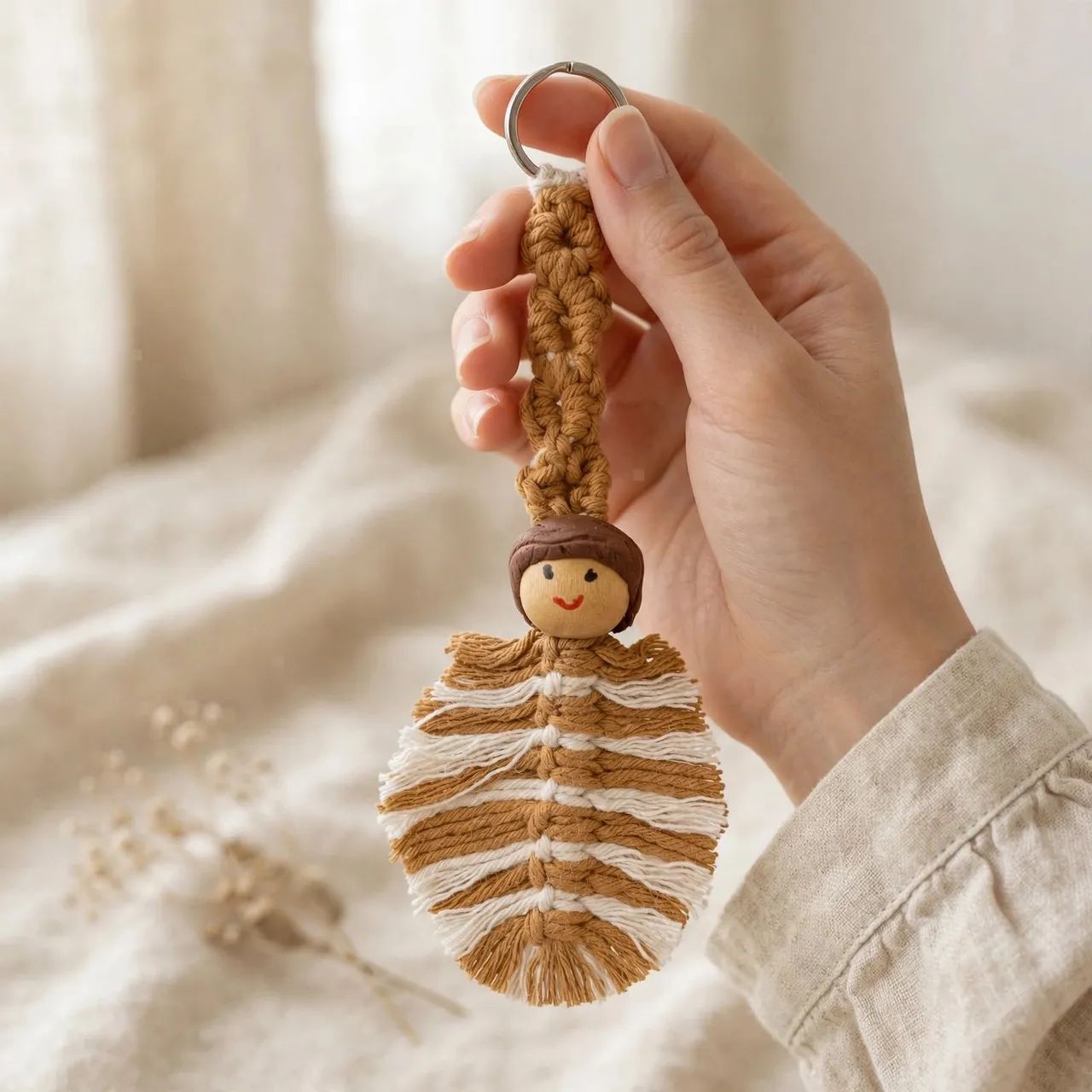 Chaveiro Macrame  Dona Afeto - Foto 4
