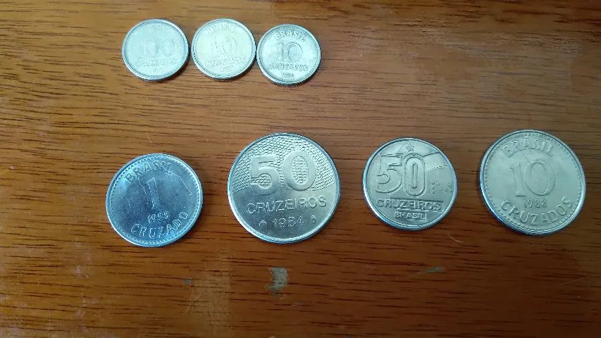 Lote Contendo 20 Moedas Antigas Raras,Reis,Cruzeiro,Cruzado - Foto 5