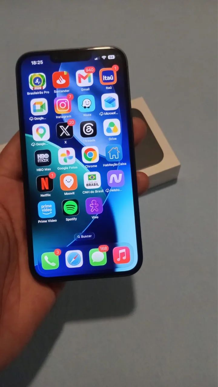 iPhone 13 128GB Azul Anatel - Foto 4