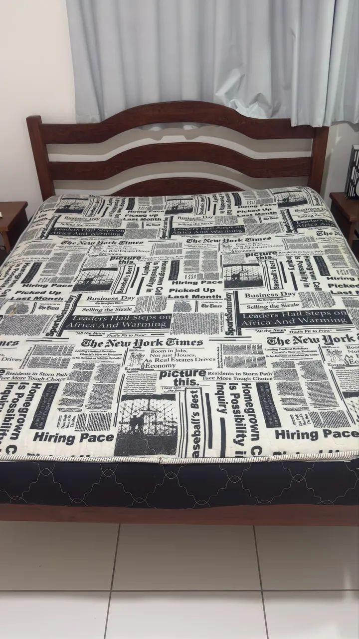 Cama madeira Queen - Foto 4