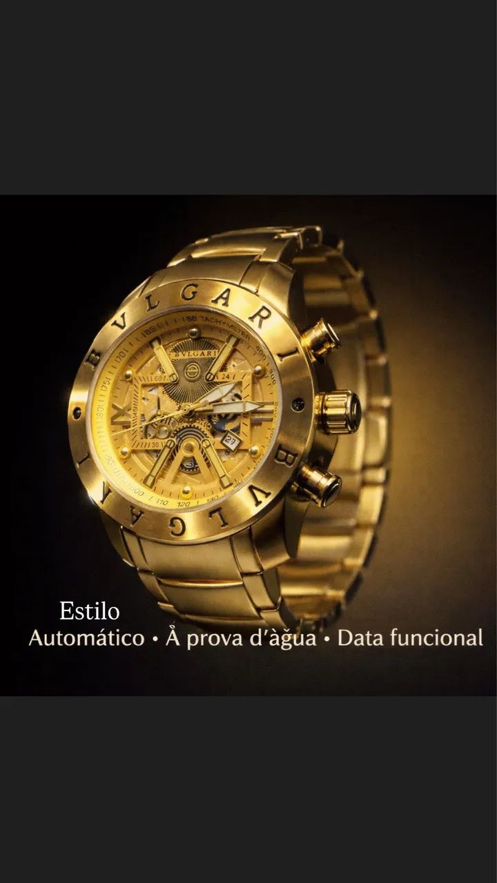 BVLGARI estilo automático linha premium  - Foto 3