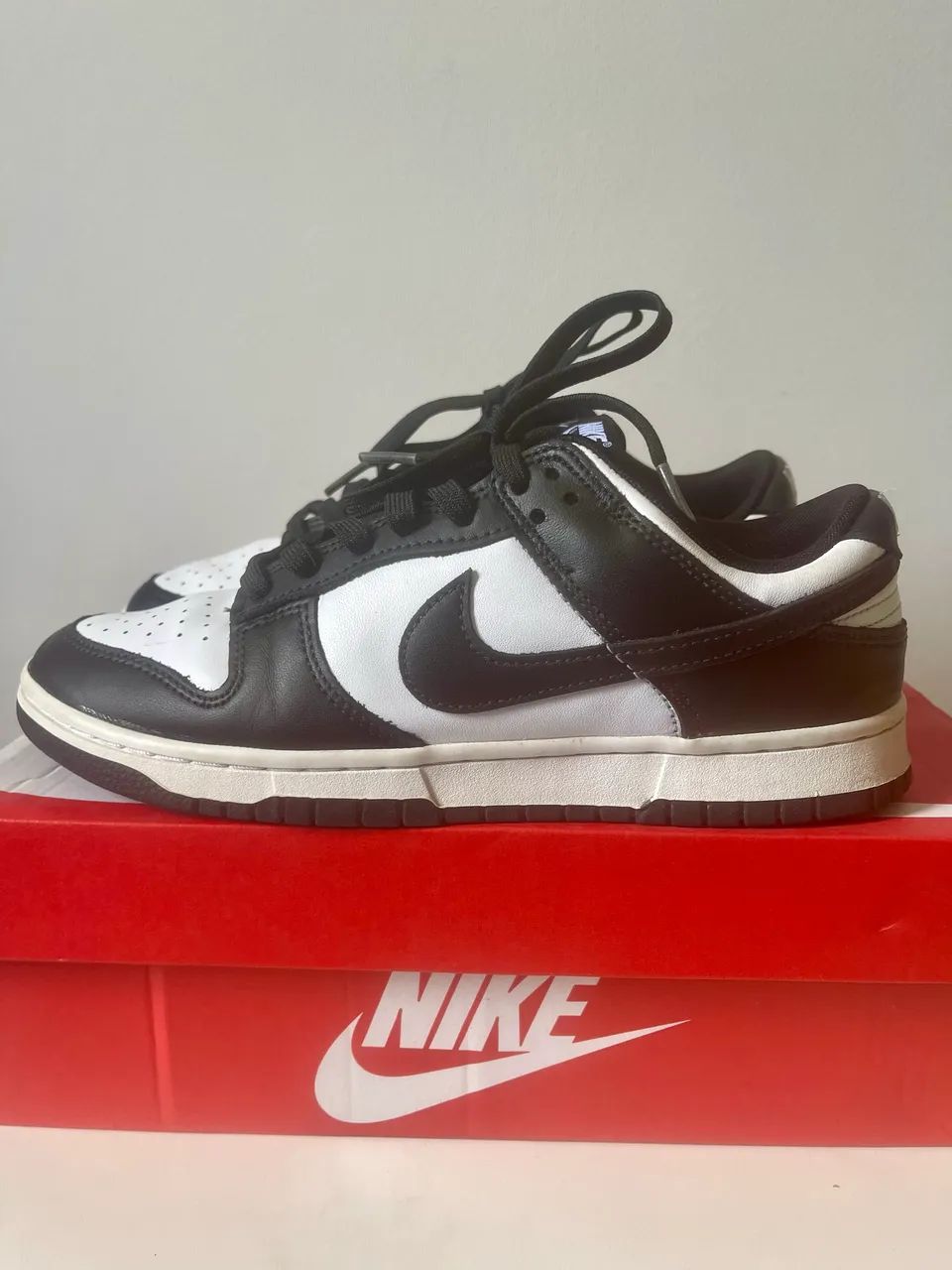 tênis nike dunk low panda original preto e branco tam 40
