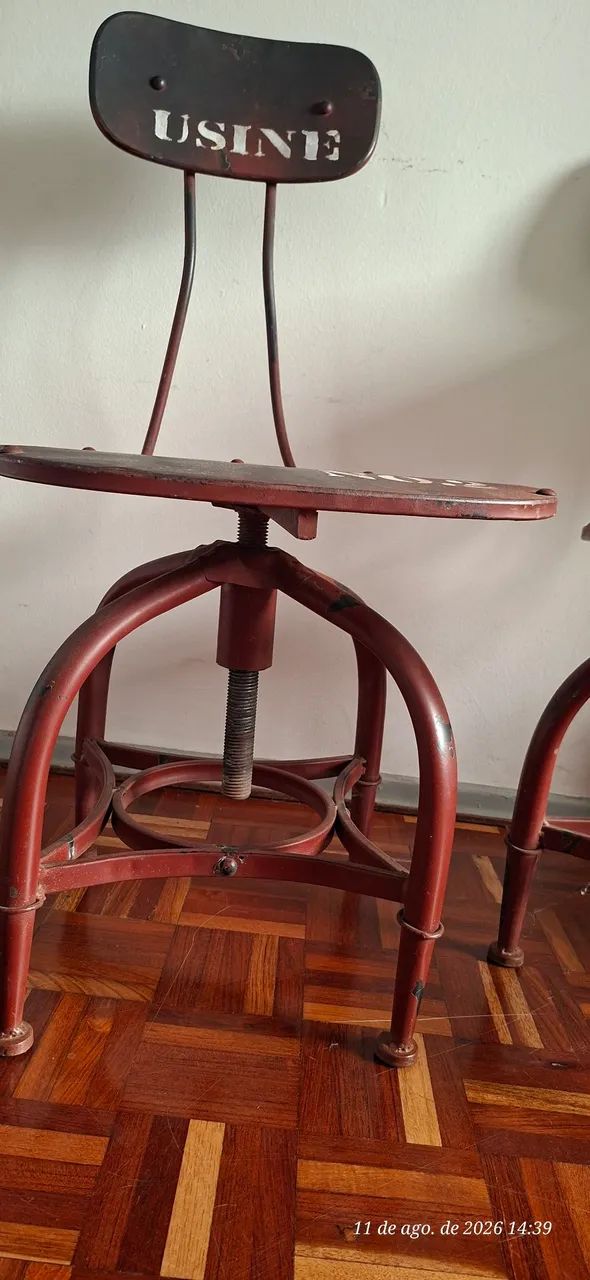 Cadeiras giratórias estilo industrial  - Foto 4