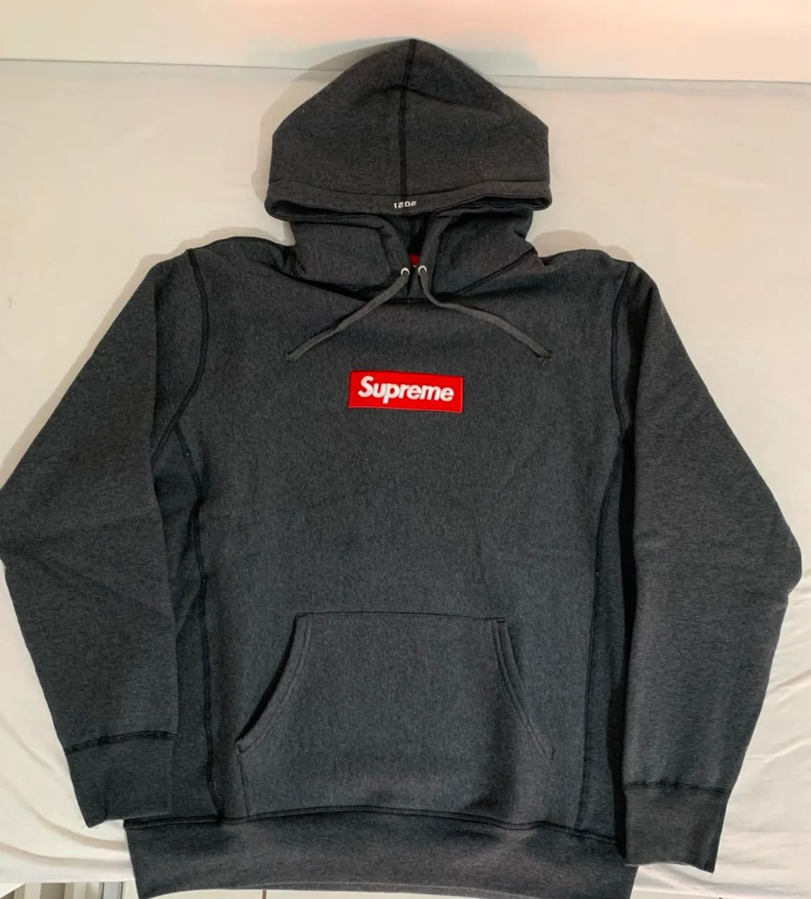 Moletom Supreme Box Logo FW21 Charcoal