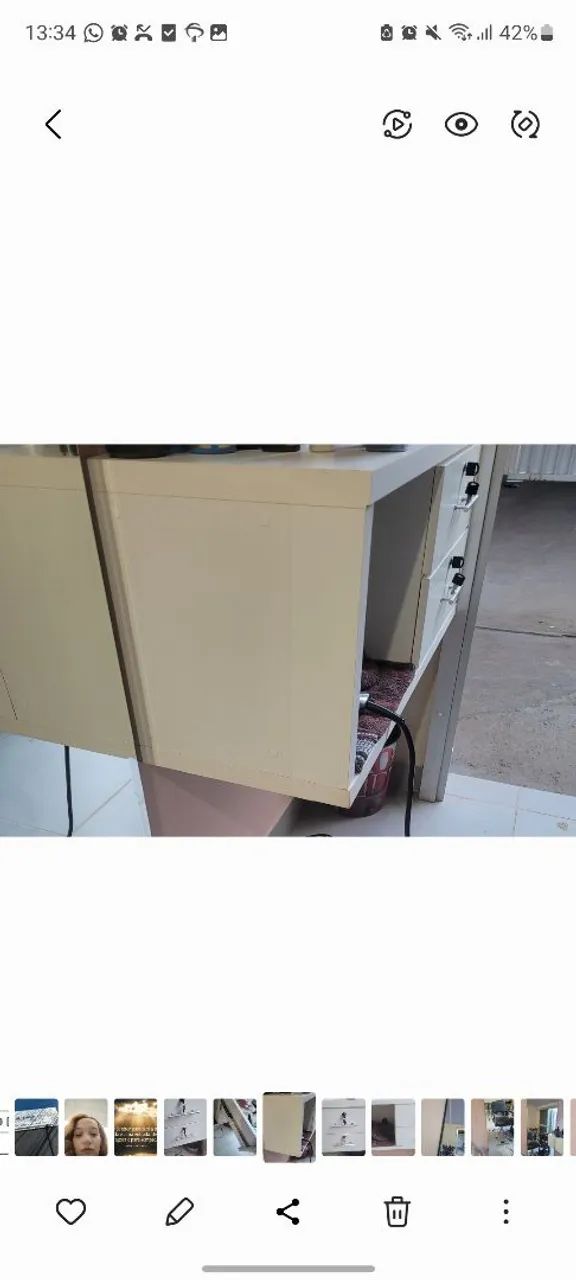 Bancada com gavetasvem MDF 