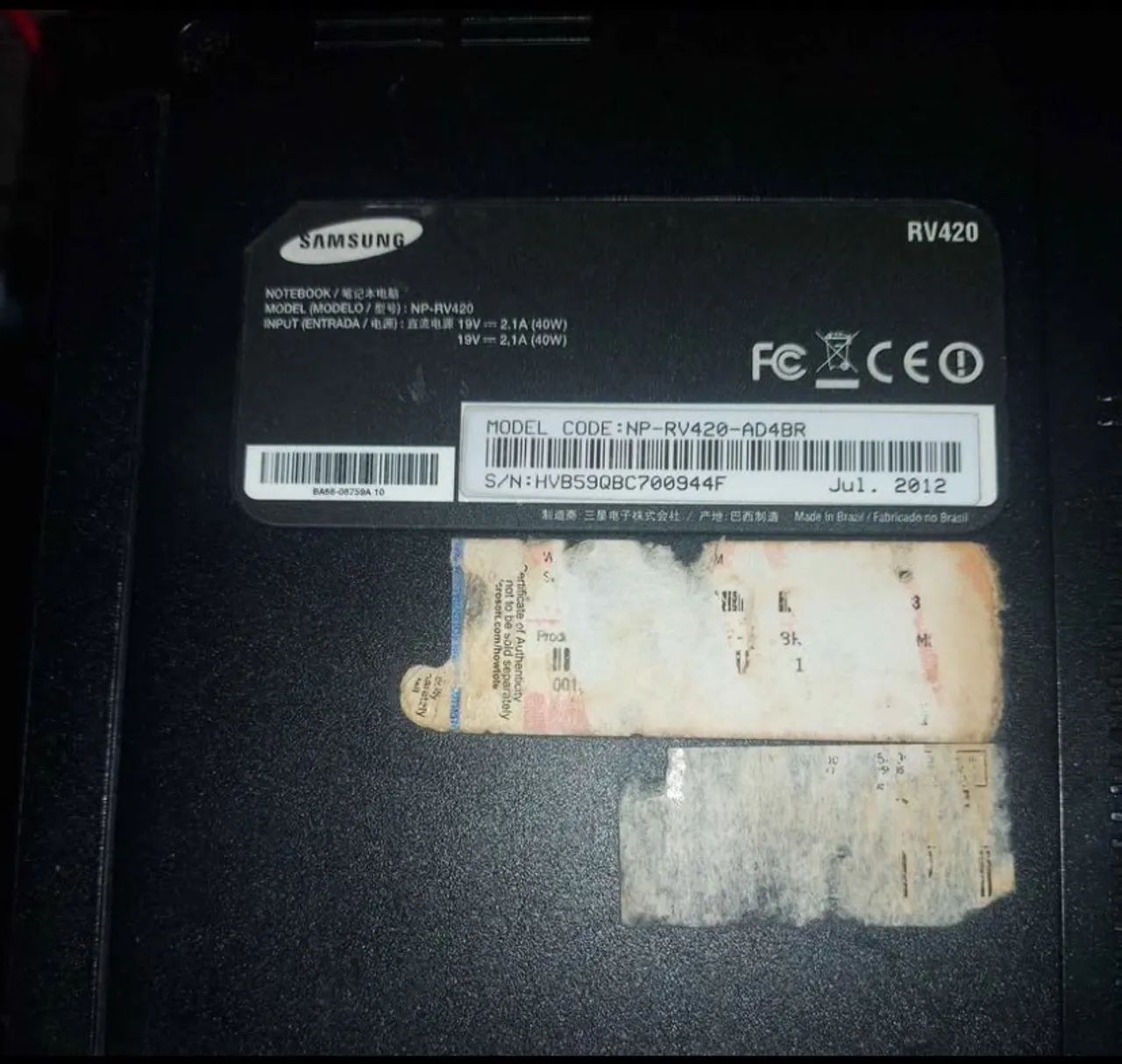 Notebook Samsung RV420- funcionando tudo !  - Foto 3