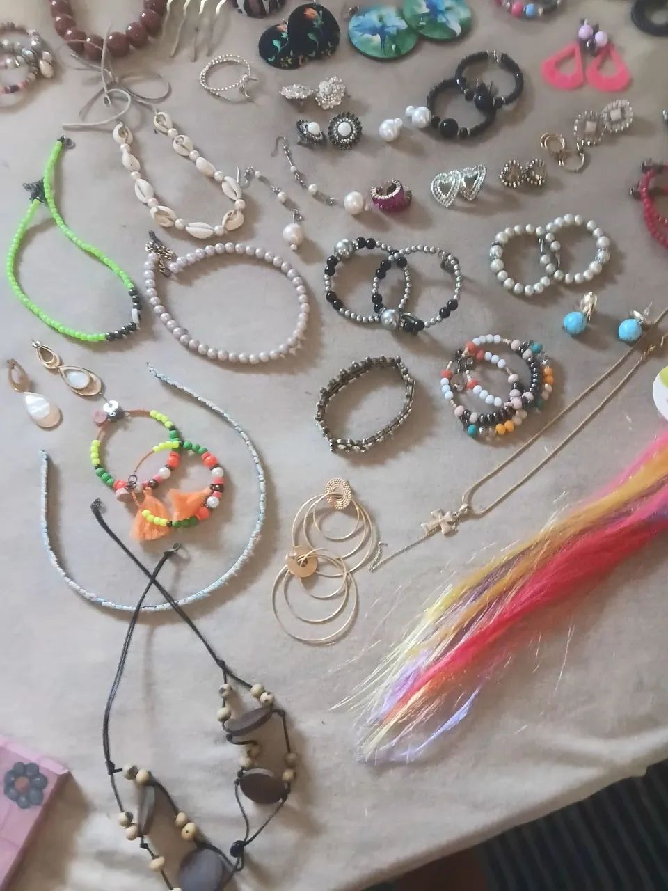 Lote bijuterias variadas 