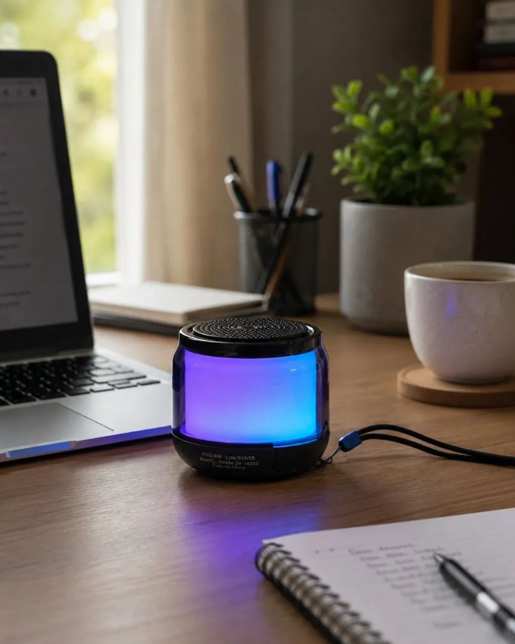 ? Mini Caixa de Som Bluetooth RGB - Compacta e Portátil - Foto 3