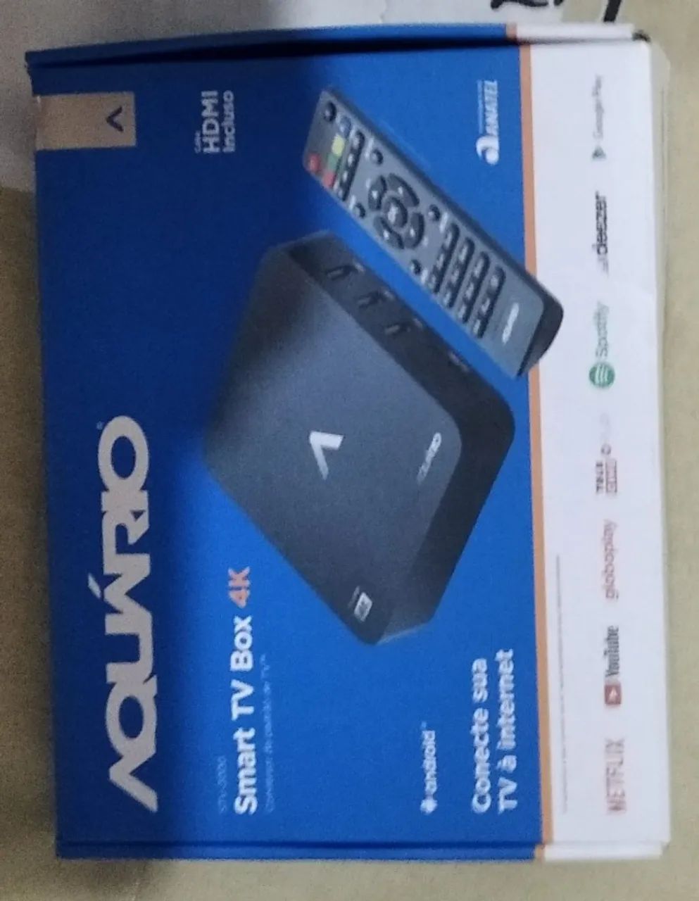 Vendo Smart TV Box 4k marca Aquarius  - semi-nova - Foto 5