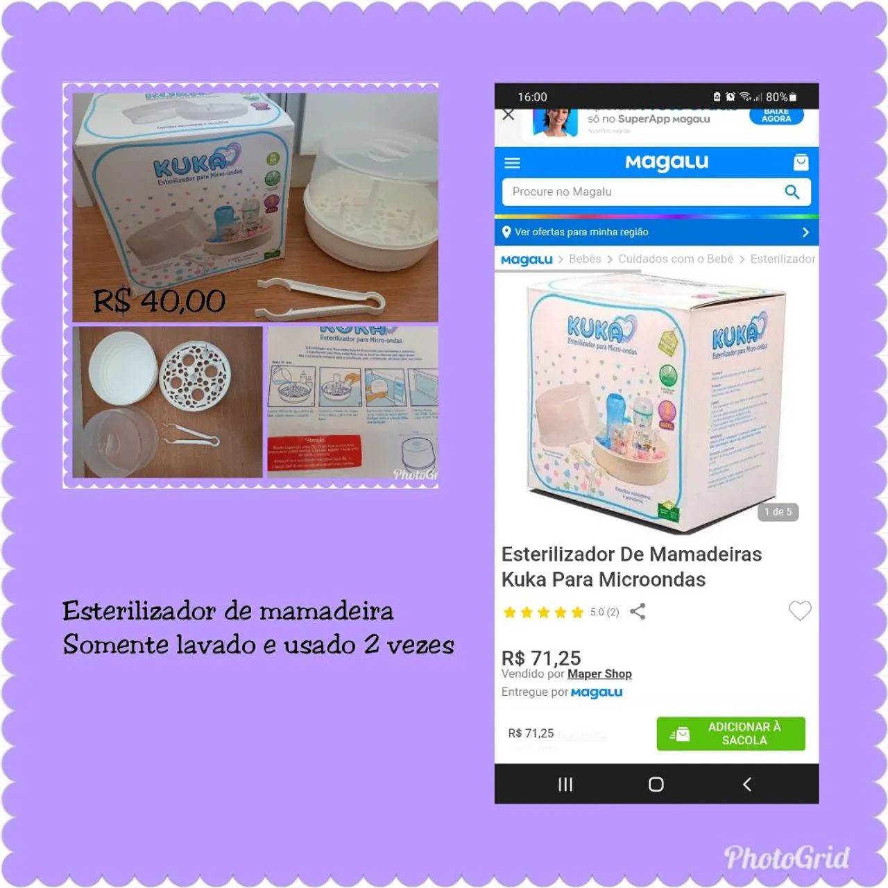 Esterilizador de Mamadeira Kuka