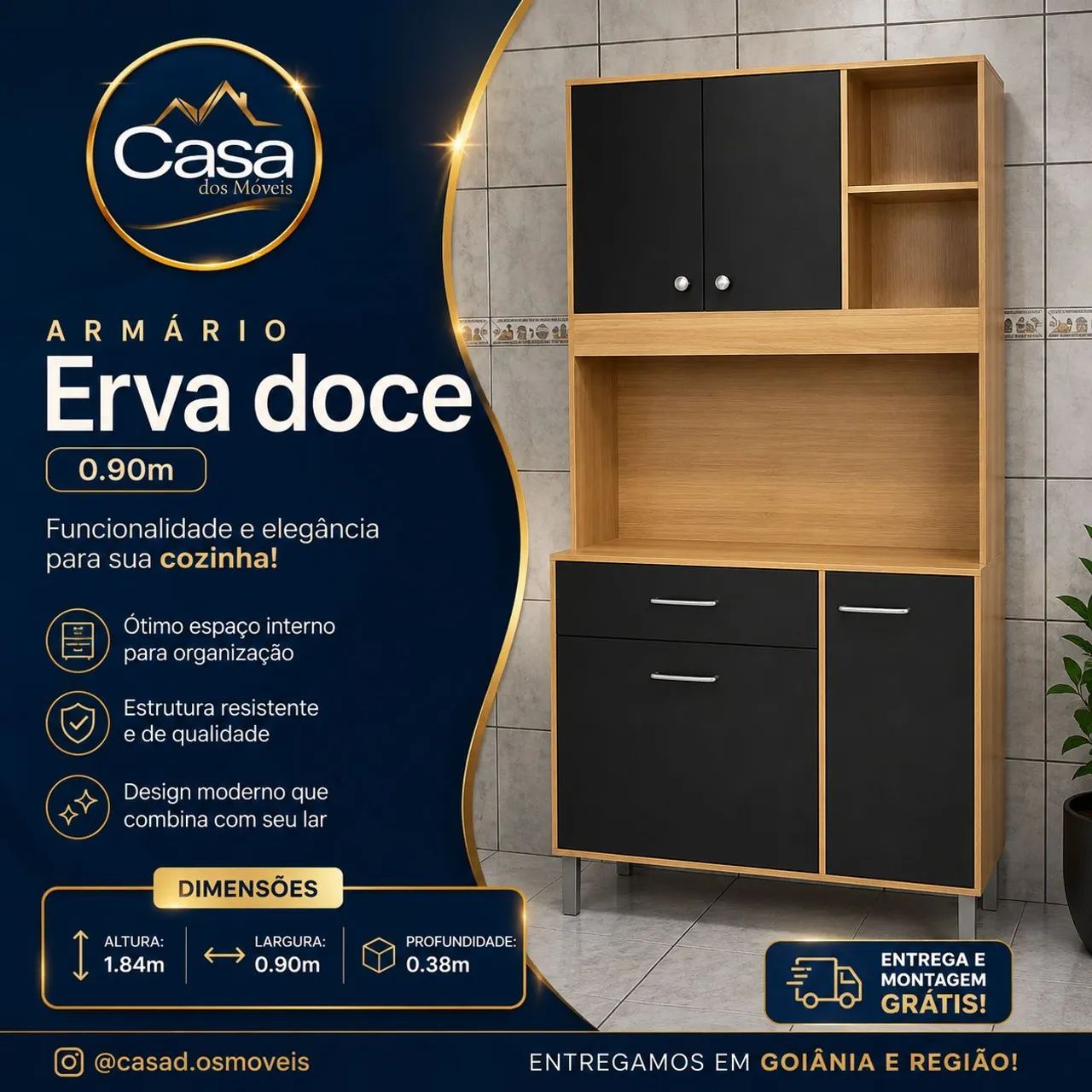 Armário Erva doce - entregamos e montamos 