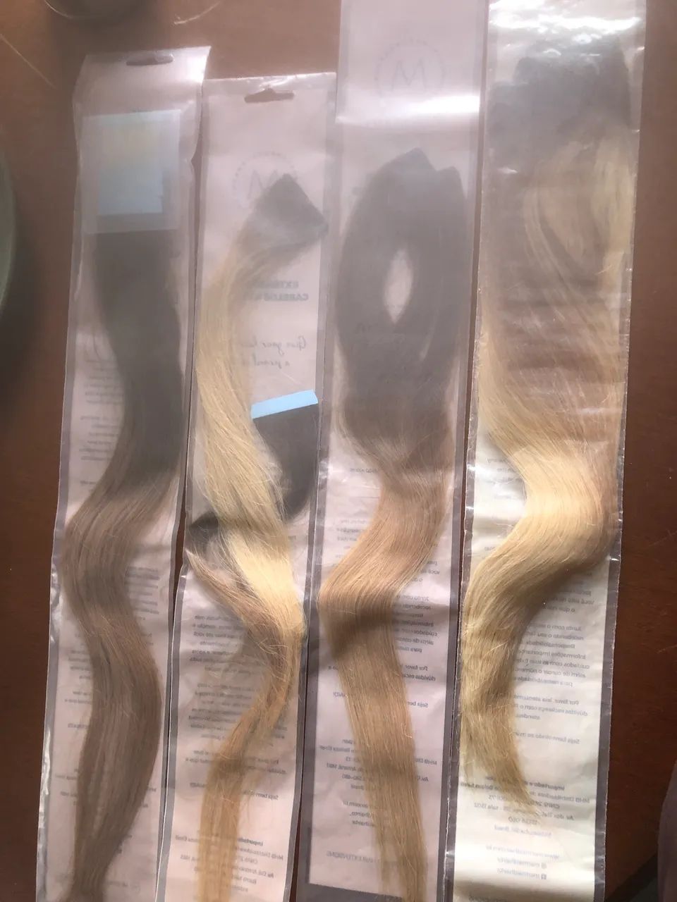 Aplique de cabelo mix mermaid cor doce de leite - Foto 3