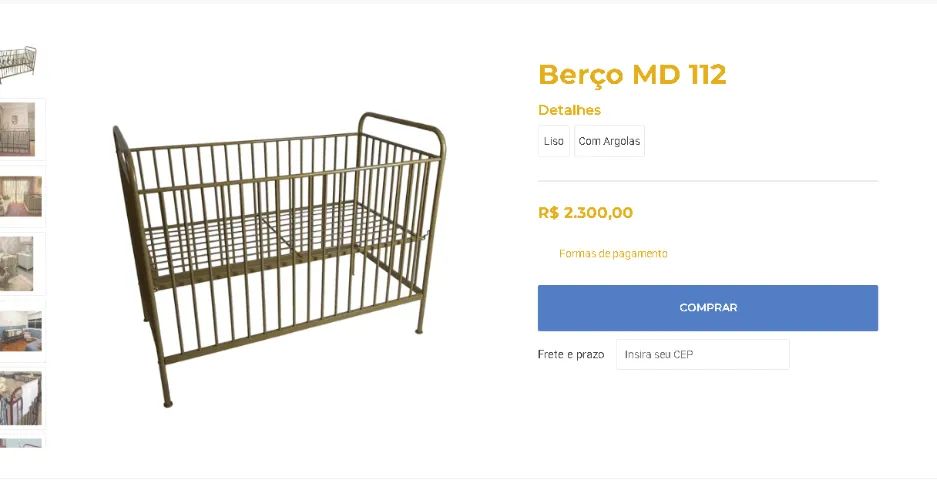 Berço De Ferro Modelo moisés - tenho 2 - Foto 2