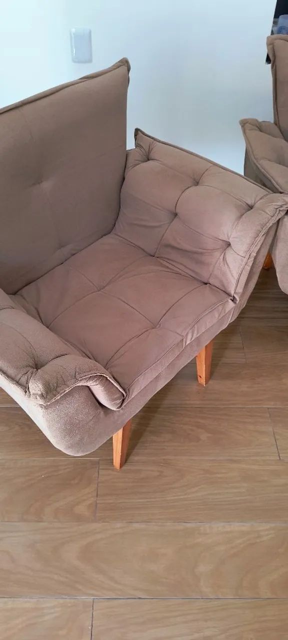 Conjunto de Sofá namoradeira com poltrona  - Foto 2