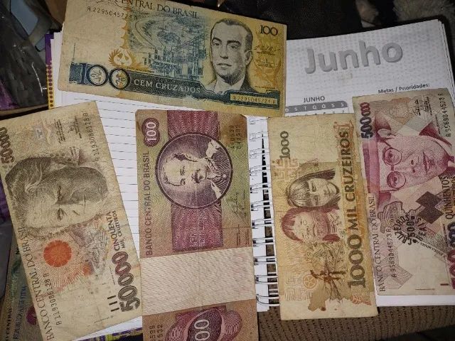 Notas antigas item de colecionador 