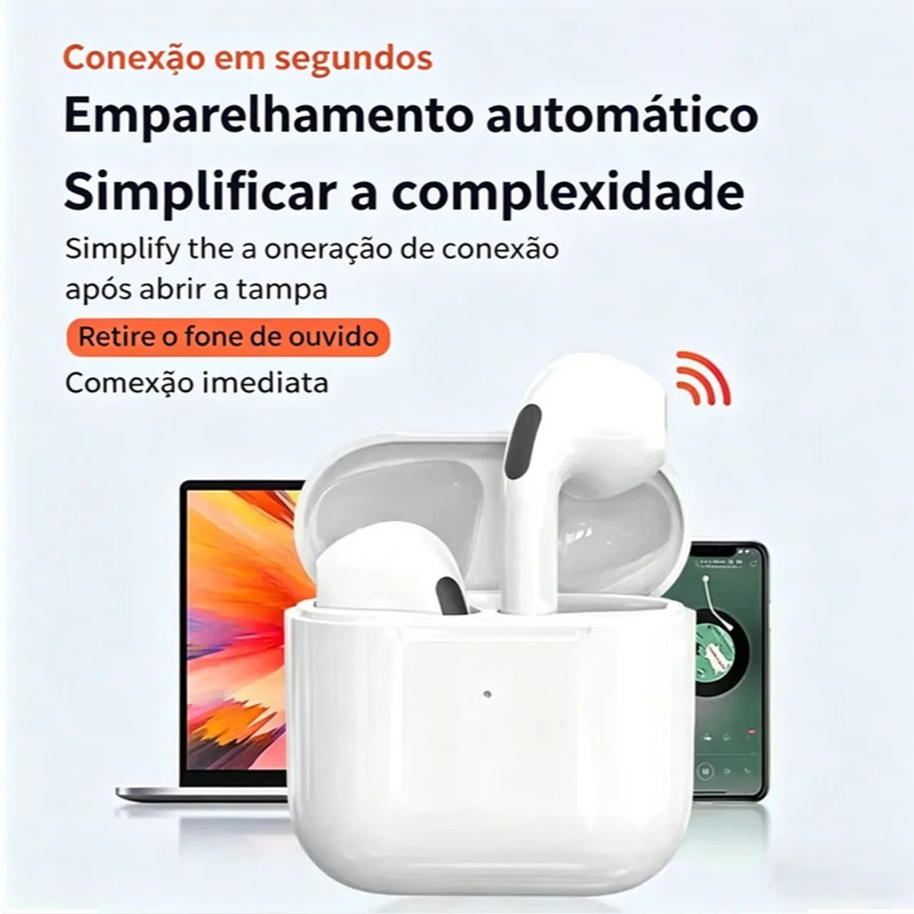 Fone TWS Pro Novo Entrega Grátis  - Foto 4