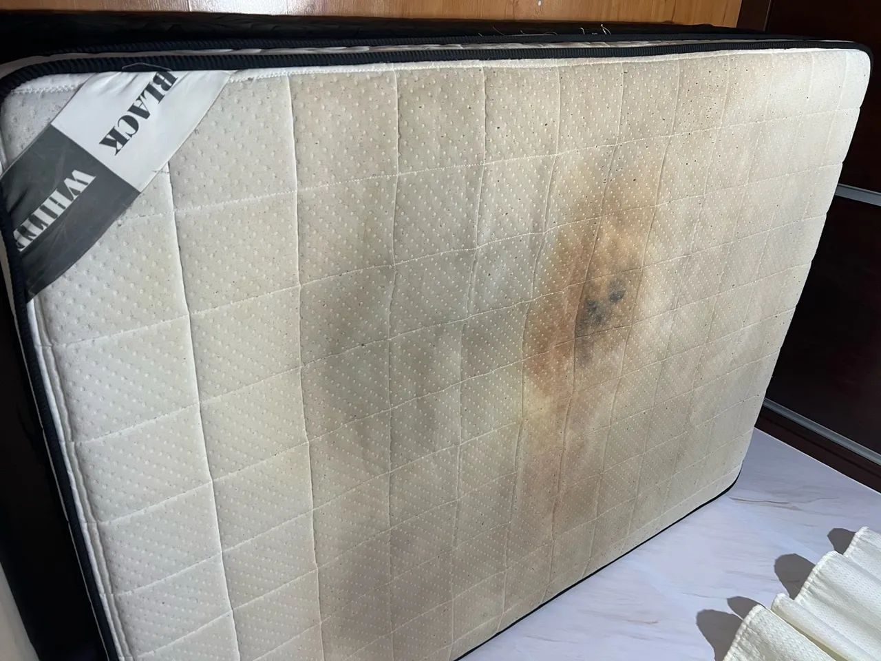 Cama Box com Colchão Anjos - Bom Estado  - Foto 2