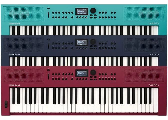 Teclado Roland Go Keys 3 Vermelho Preto Azul Turquesa